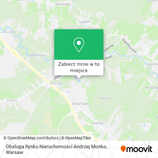 Mapa Obsługa Rynku Nieruchomości Andrzej Mońko