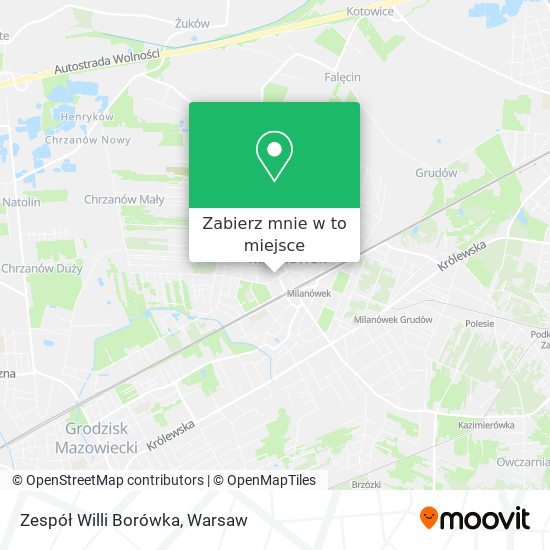 Mapa Zespół Willi Borówka