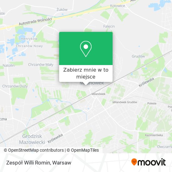 Mapa Zespół Willi Romin