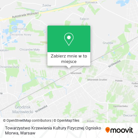 Mapa Towarzystwo Krzewienia Kultury Fizycznej Ognisko Morwa