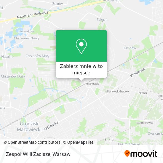 Mapa Zespół Willi Zacisze