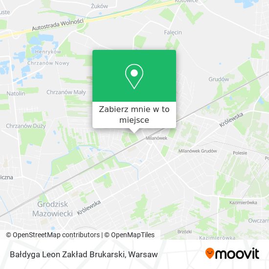 Mapa Bałdyga Leon Zakład Brukarski