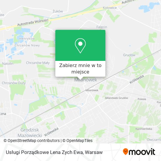 Mapa Usługi Porządkowe Lena Zych Ewa