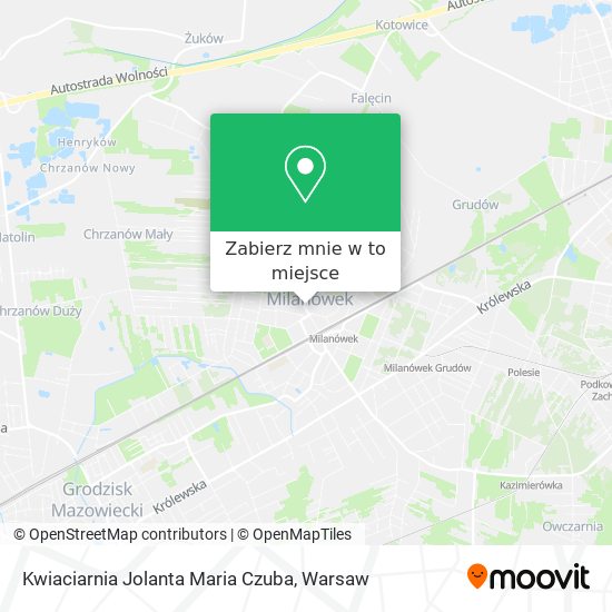 Mapa Kwiaciarnia Jolanta Maria Czuba