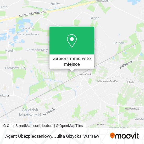 Mapa Agent Ubezpieczeniowy. Julita Giżycka