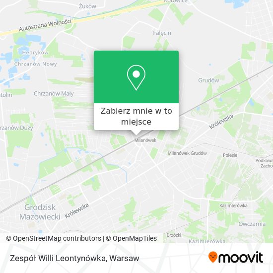 Mapa Zespół Willi Leontynówka