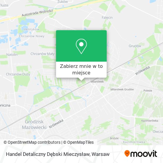 Mapa Handel Detaliczny Dębski Mieczysław