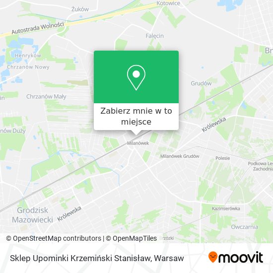 Mapa Sklep Upominki Krzemiński Stanisław