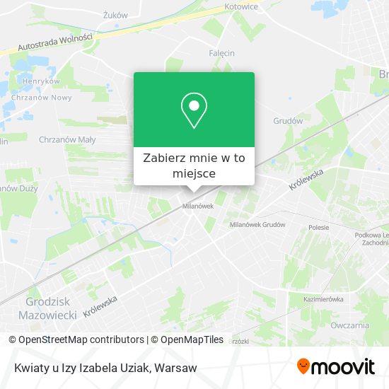 Mapa Kwiaty u Izy Izabela Uziak