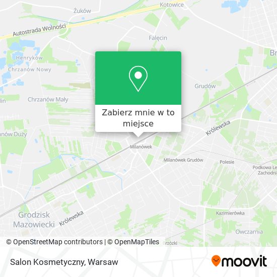 Mapa Salon Kosmetyczny