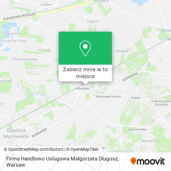 Mapa Firma Handlowo Uslugowa Malgorzata Dlugosz