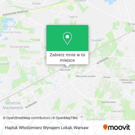 Mapa Hajduk Włodzimierz Wynajem Lokali