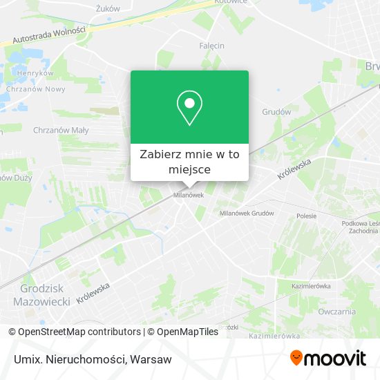 Mapa Umix. Nieruchomości