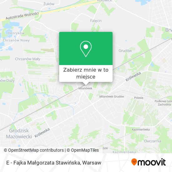 Mapa E - Fajka Małgorzata Stawińska