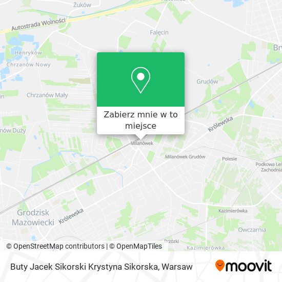 Mapa Buty Jacek Sikorski Krystyna Sikorska