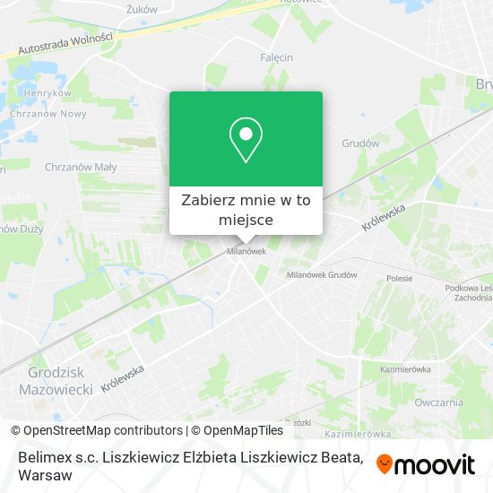 Mapa Belimex s.c. Liszkiewicz Elżbieta Liszkiewicz Beata