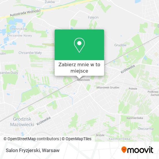 Mapa Salon Fryzjerski