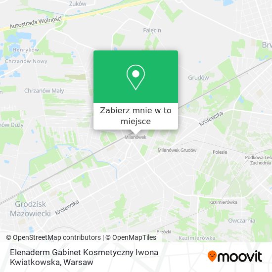 Mapa Elenaderm Gabinet Kosmetyczny Iwona Kwiatkowska