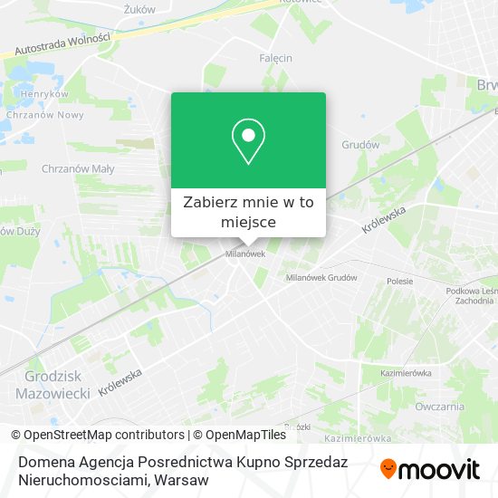 Mapa Domena Agencja Posrednictwa Kupno Sprzedaz Nieruchomosciami