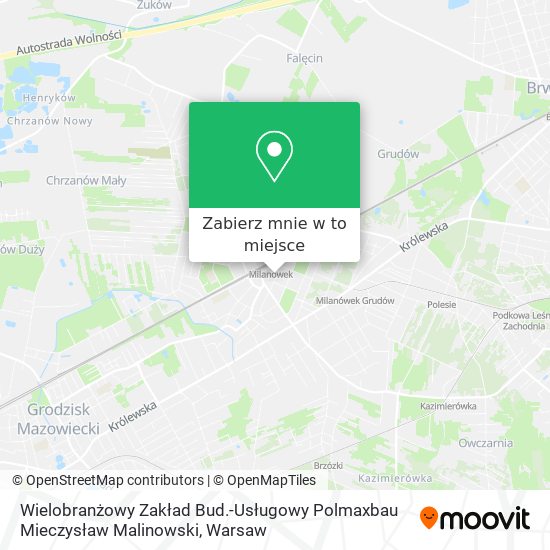 Mapa Wielobranżowy Zakład Bud.-Usługowy Polmaxbau Mieczysław Malinowski