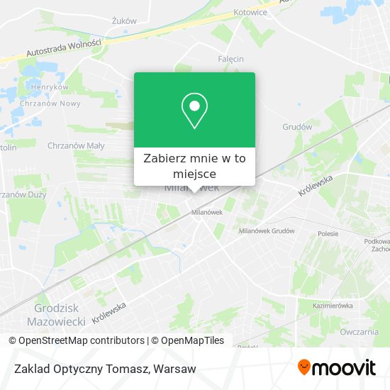 Mapa Zaklad Optyczny Tomasz