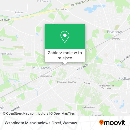 Mapa Wspólnota Mieszkaniowa Orzeł