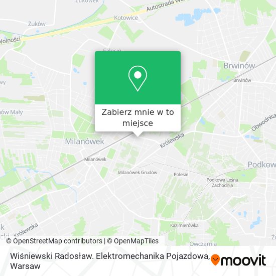 Mapa Wiśniewski Radosław. Elektromechanika Pojazdowa