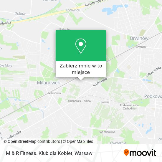 Mapa M & R Fitness. Klub dla Kobiet