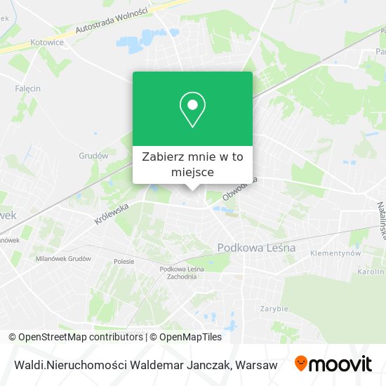 Mapa Waldi.Nieruchomości Waldemar Janczak