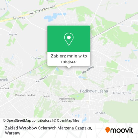 Mapa Zakład Wyrobów Ściernych Marzena Czapska