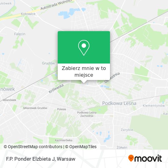 Mapa F.P. Ponder Elzbieta J