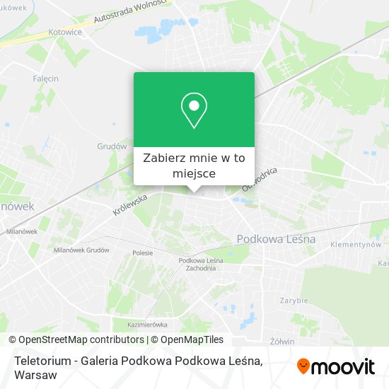 Mapa Teletorium - Galeria Podkowa Podkowa Leśna