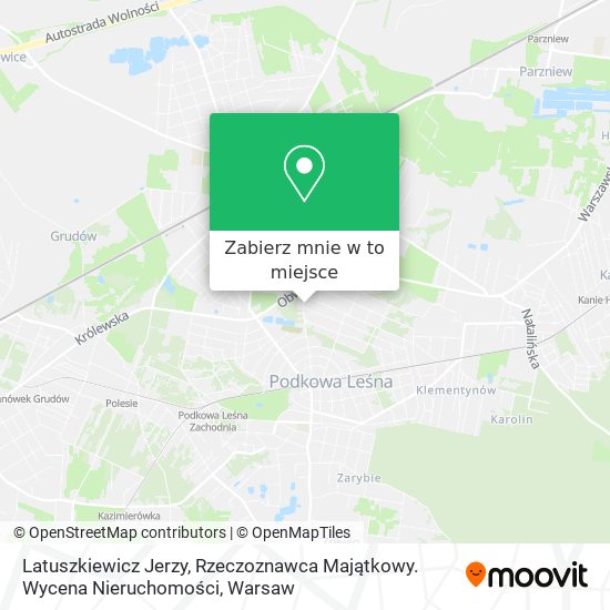 Mapa Latuszkiewicz Jerzy, Rzeczoznawca Majątkowy. Wycena Nieruchomości