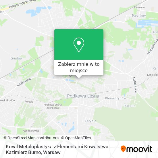 Mapa Koval Metaloplastyka z Elementami Kowalstwa Kazimierz Burno