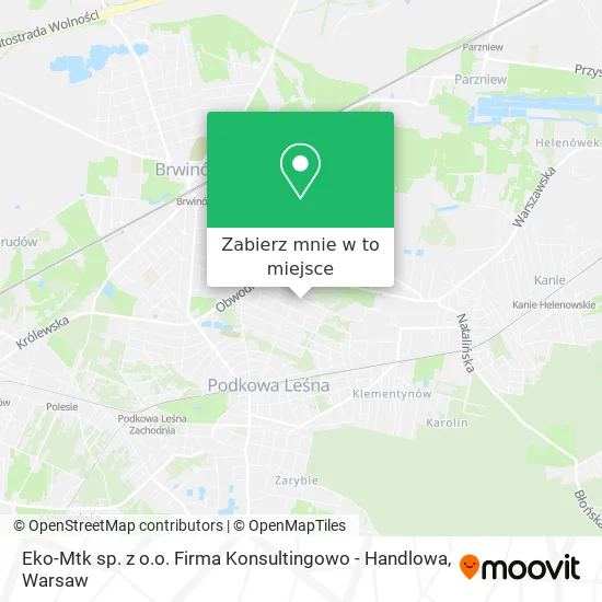 Mapa Eko-Mtk sp. z o.o. Firma Konsultingowo - Handlowa