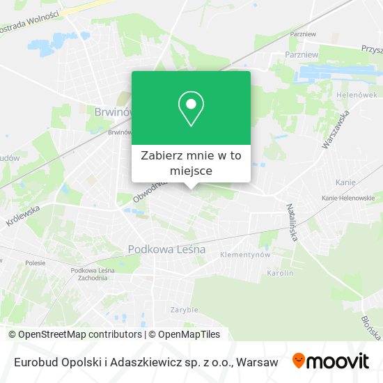 Mapa Eurobud Opolski i Adaszkiewicz sp. z o.o.