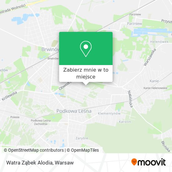 Mapa Watra Ząbek Alodia