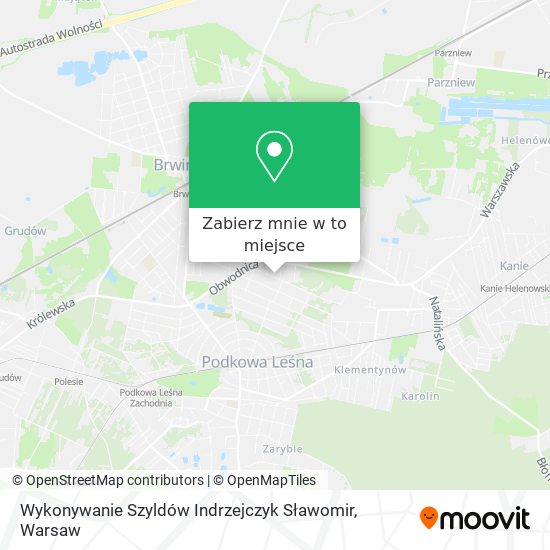 Mapa Wykonywanie Szyldów Indrzejczyk Sławomir