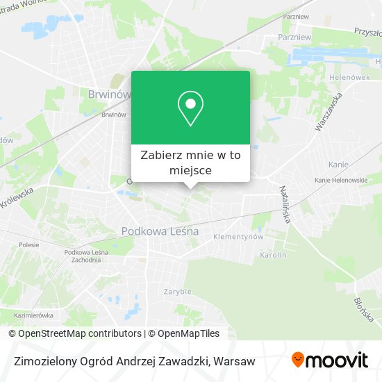 Mapa Zimozielony Ogród Andrzej Zawadzki