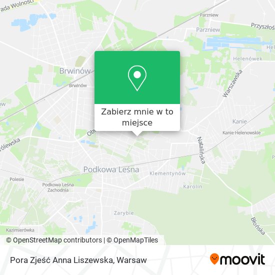 Mapa Pora Zjeść Anna Liszewska