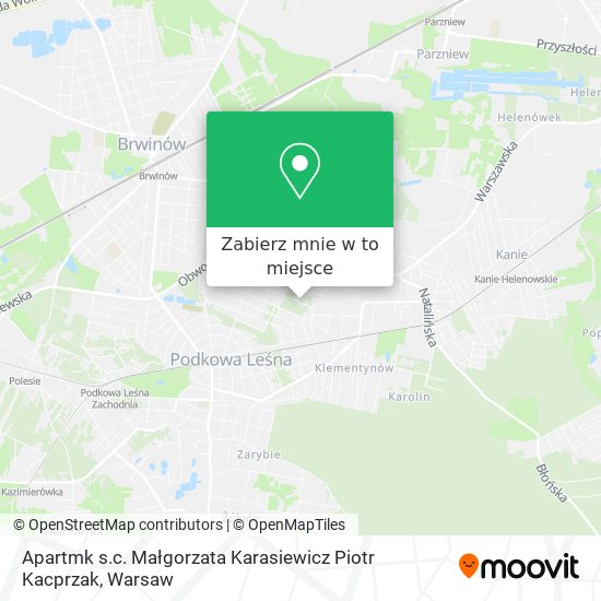 Mapa Apartmk s.c. Małgorzata Karasiewicz Piotr Kacprzak