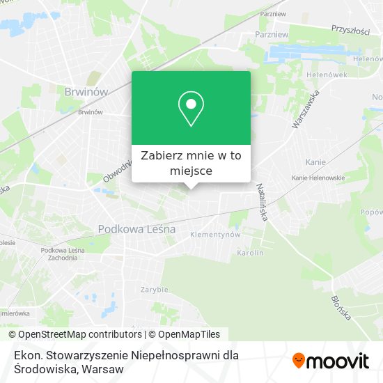 Mapa Ekon. Stowarzyszenie Niepełnosprawni dla Środowiska