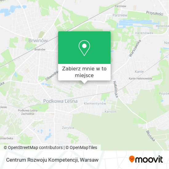 Mapa Centrum Rozwoju Kompetencji