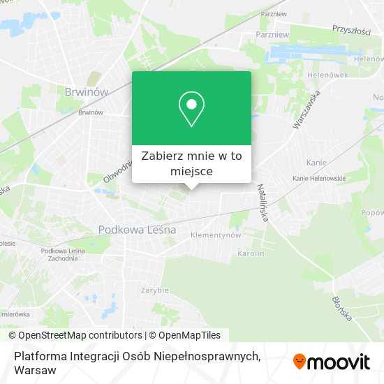 Mapa Platforma Integracji Osób Niepełnosprawnych