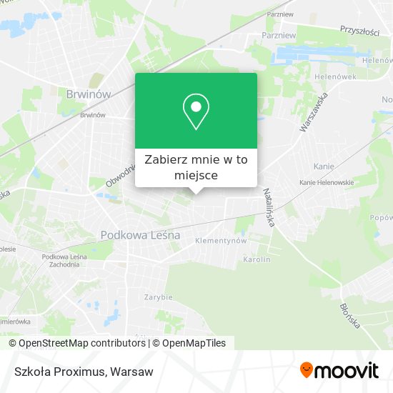 Mapa Szkoła Proximus