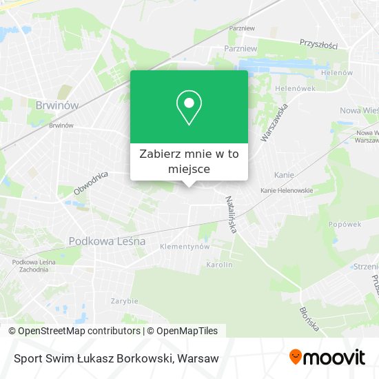 Mapa Sport Swim Łukasz Borkowski