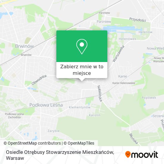 Mapa Osiedle Otrębusy Stowarzyszenie Mieszkańców