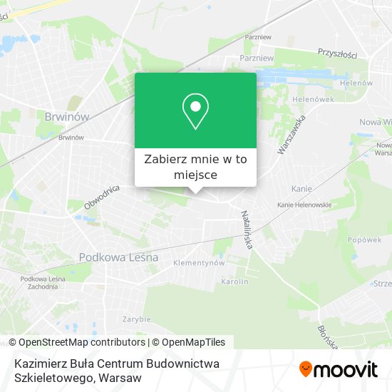 Mapa Kazimierz Buła Centrum Budownictwa Szkieletowego