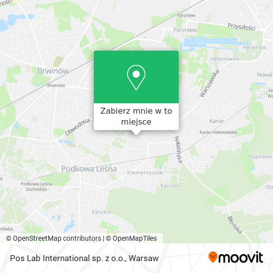 Mapa Pos Lab International sp. z o.o.