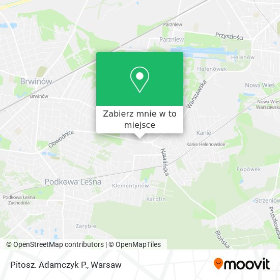 Mapa Pitosz. Adamczyk P.